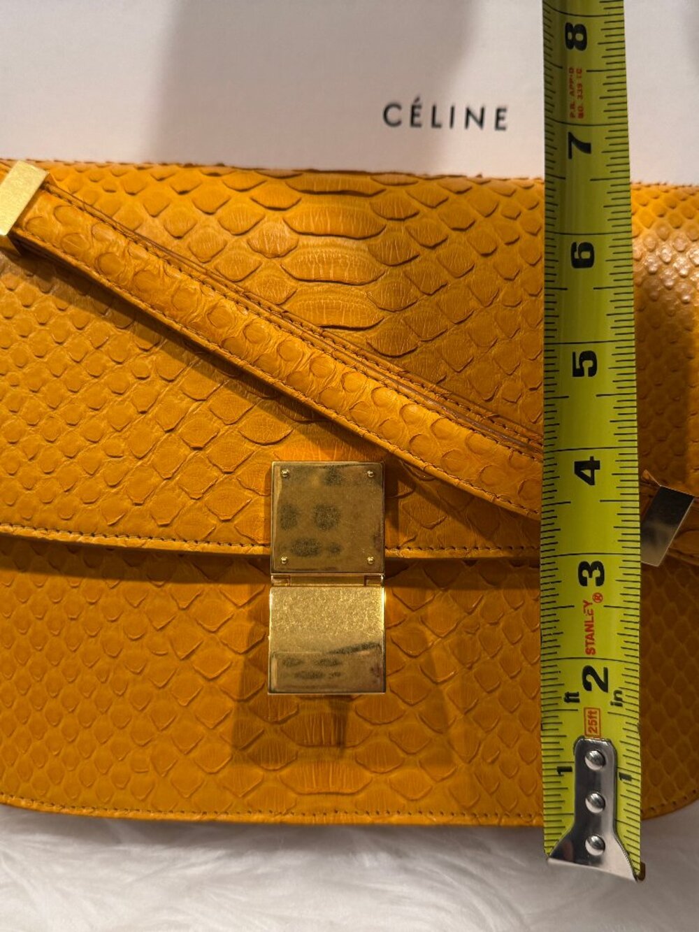 Celine Python Box - Medium - Picture 11 of 15